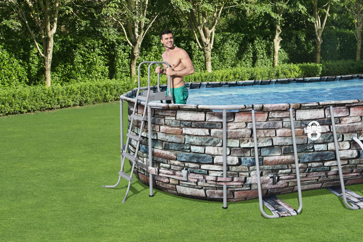 Coleman Power Steel 26' x 12' x 52" Oval Above Ground Pool Set