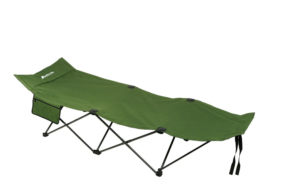 Ozark Trail Adult Camp Cot, Green, 80.2 inches x 30.2 inches x 23.5 inches