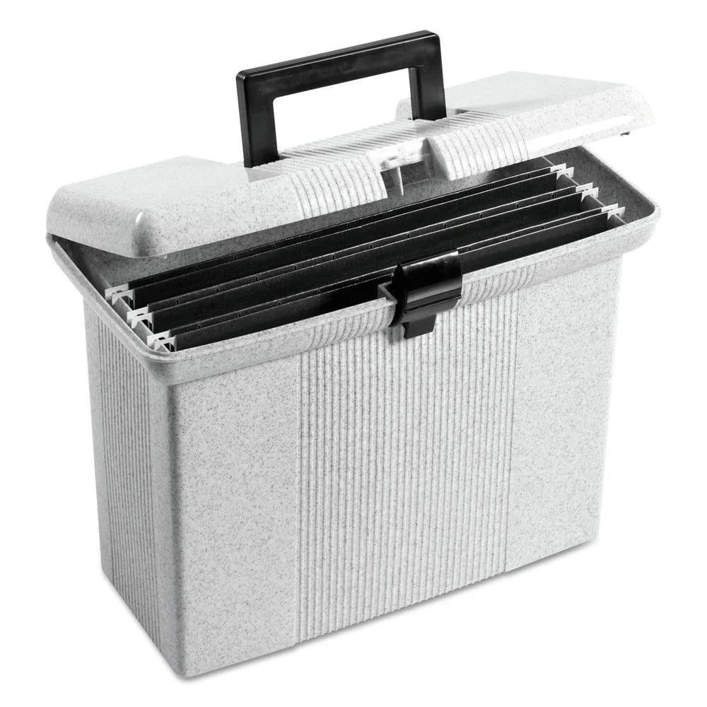 Pendaflex Portafile File Storage Box Letter Plastic 14-7/8 x 6-1/2 x 11-7/8 Granite 41737