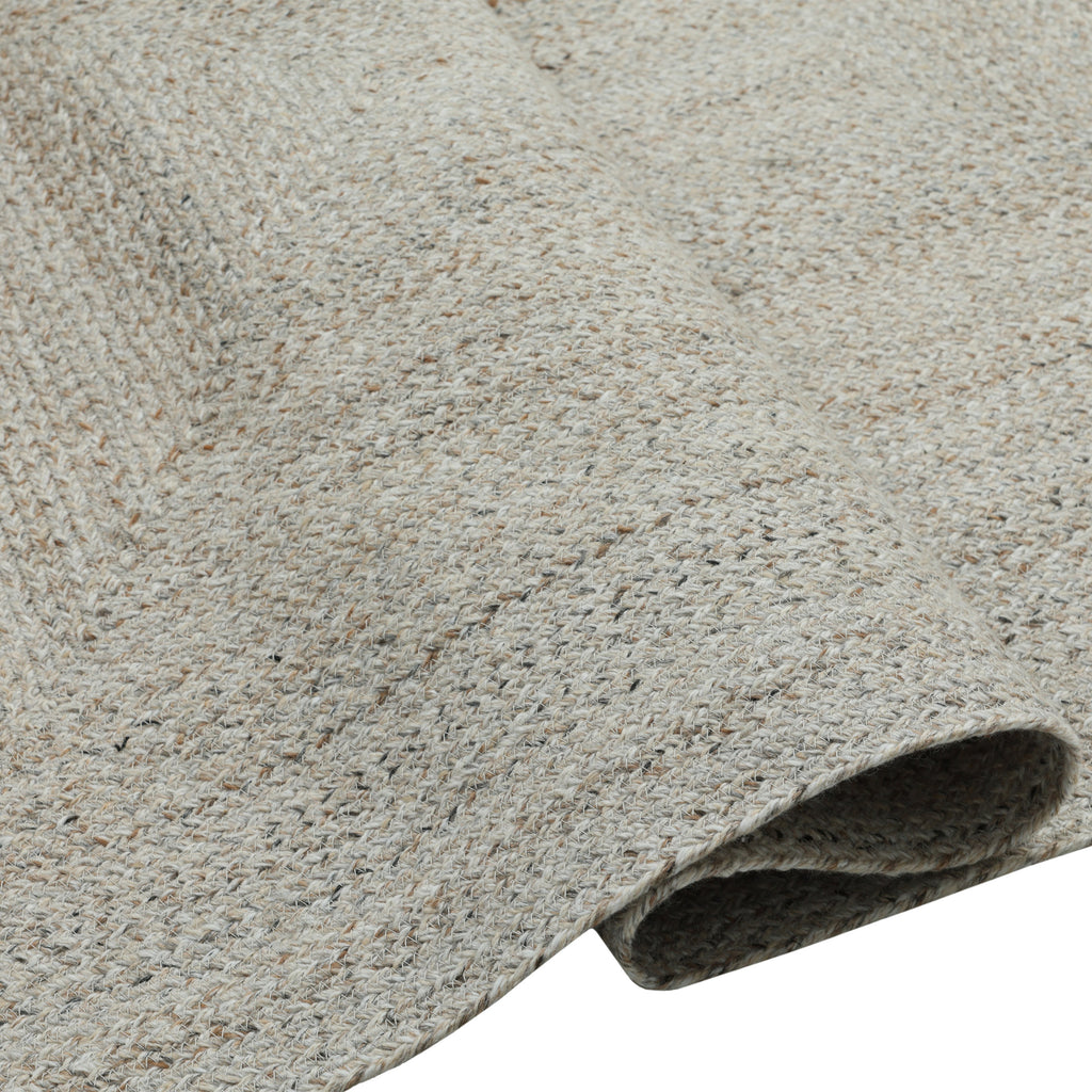 Obeetee Layla Braided Area Rug, Tan, 5' x 7'6'