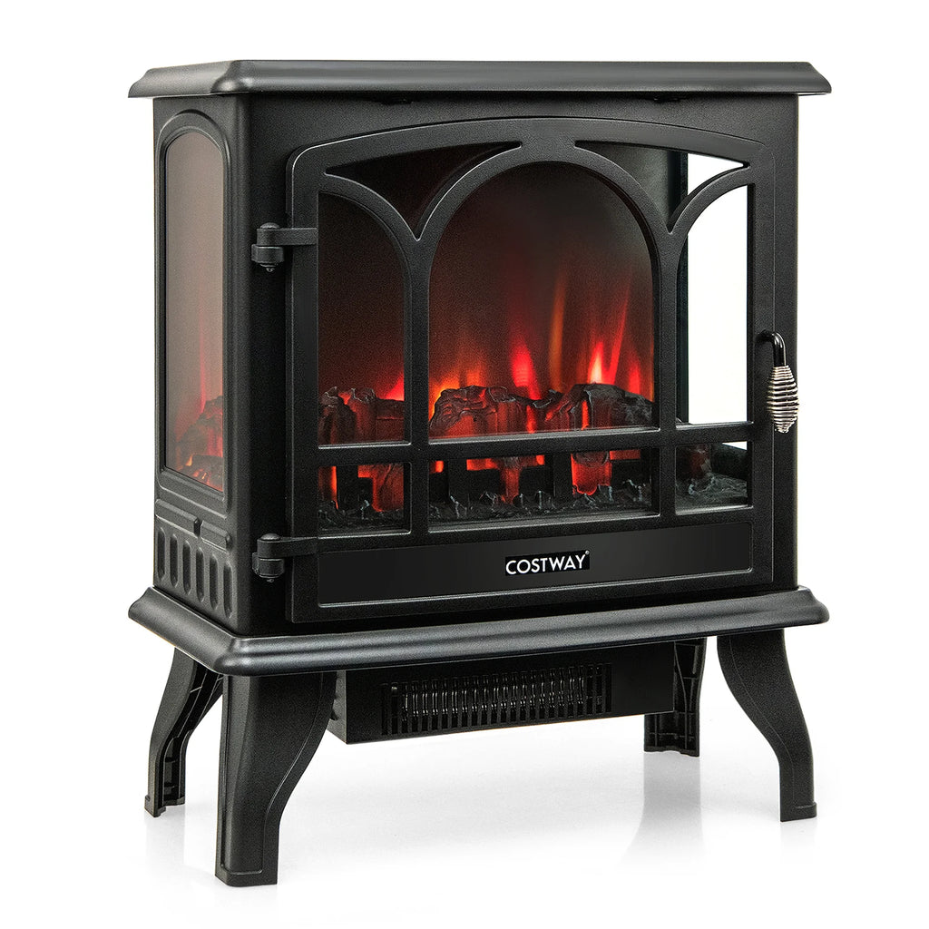 Costway 20'' x 23'' Freestanding 1400W Electric Indoor Fireplace