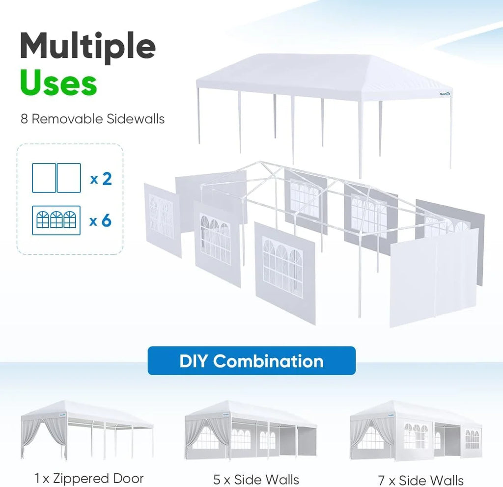 Quictent 10'x 30' Party Tent Gazebo Wedding Canopy