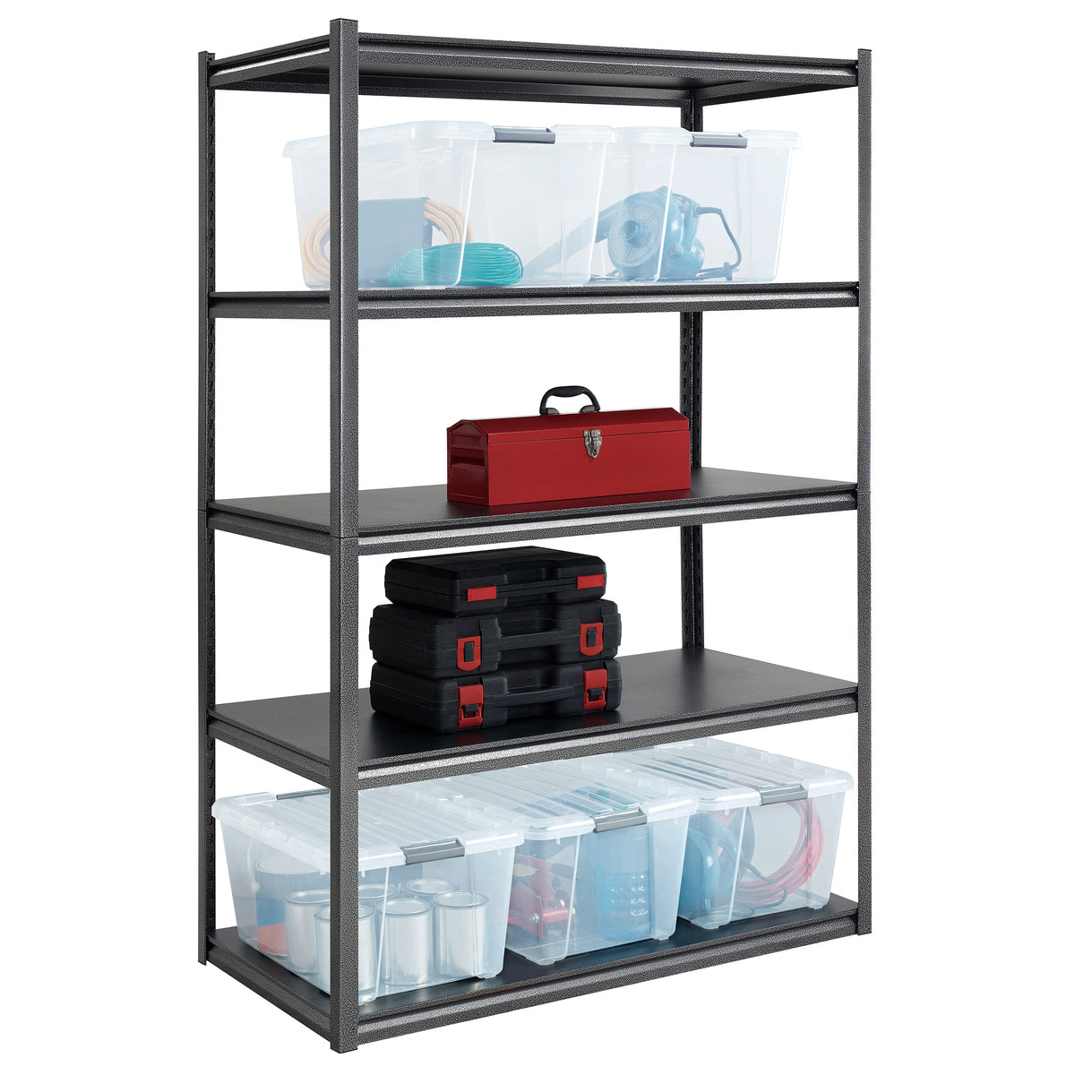 Gorilla Rack Z-Beam 5-shelf Steel Storage Rack, 48" x 24" x 72'