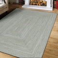 Obeetee Layla Braided Area Rug, Green, 5' x 7'6"