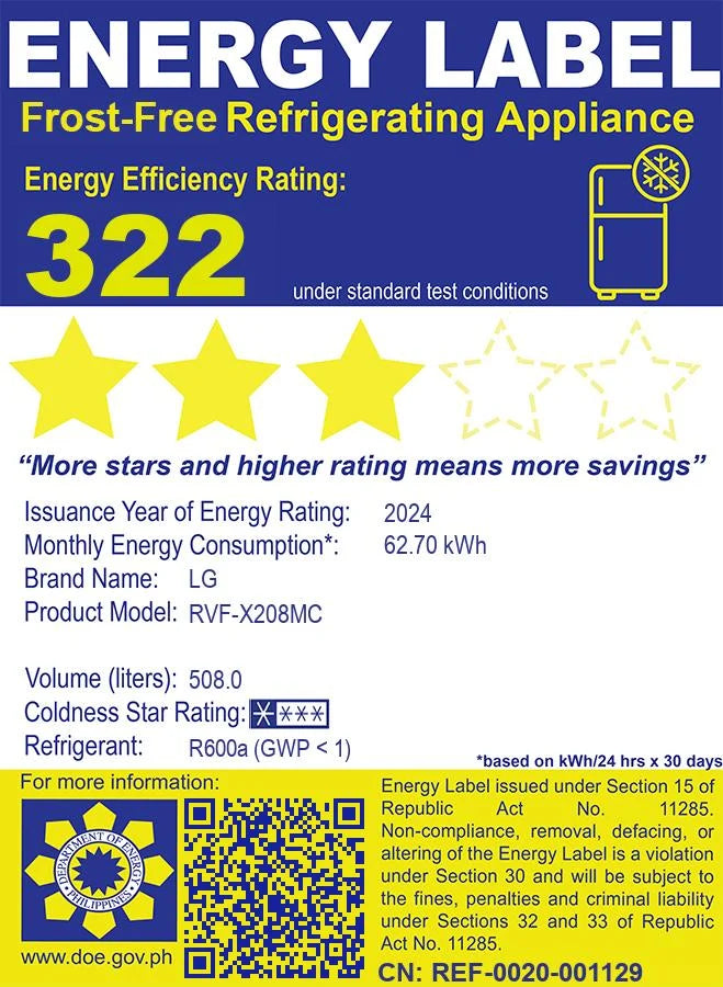 20.8 Cu. Ft. French Door Refrigerator Inverter