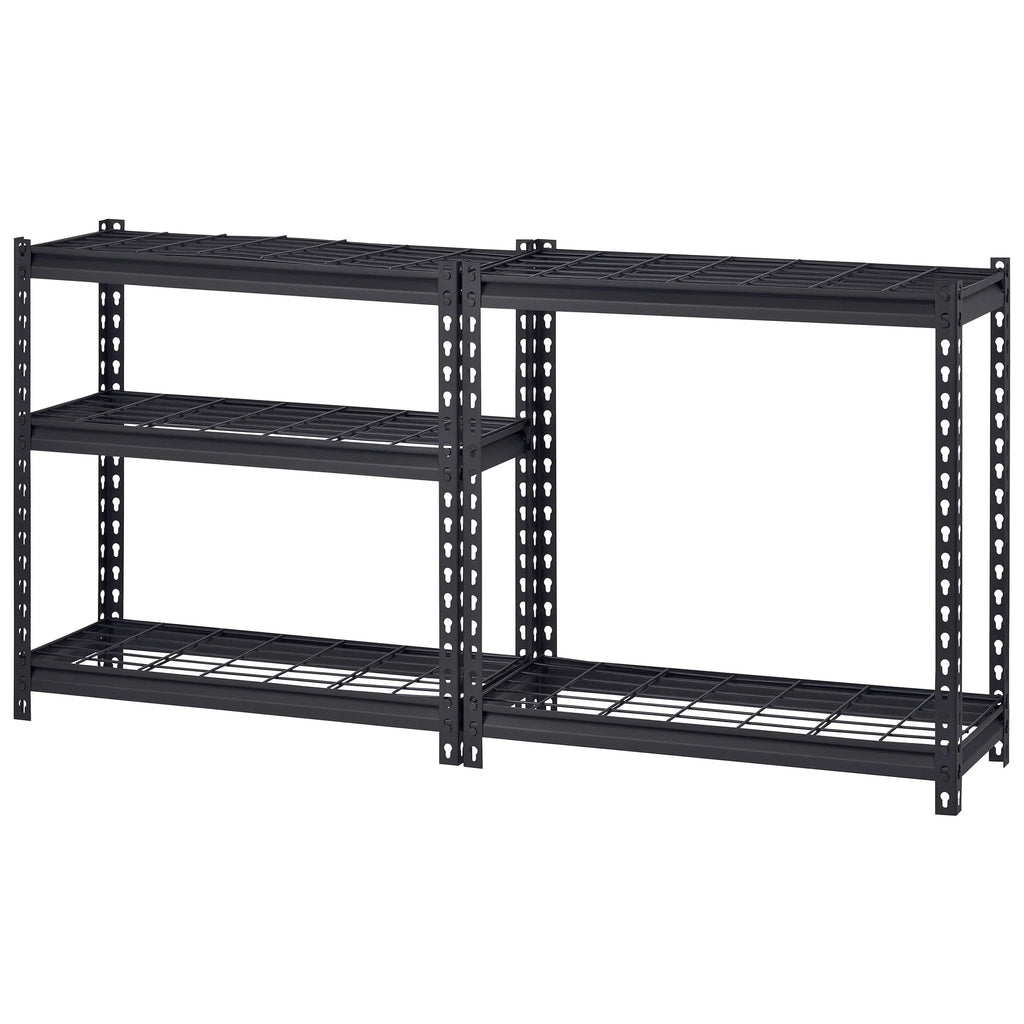 Muscle Rack 30"W x 12"D x 60"H 5-Tier Steel Shelving; 500 lb. Capacity per Shelf; Black