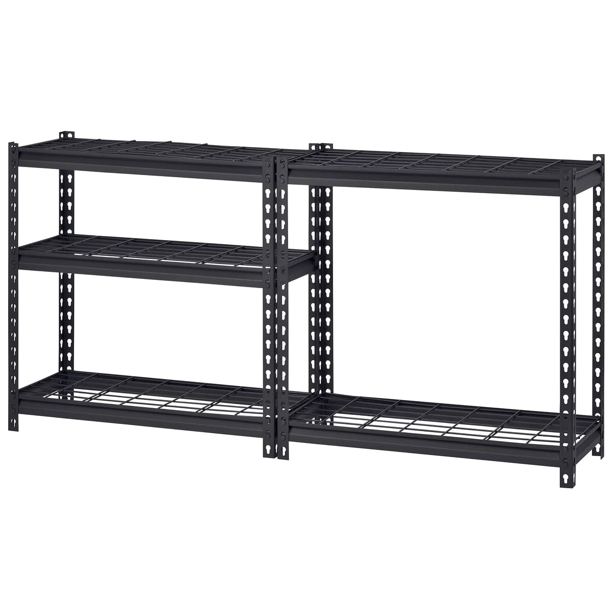 Muscle Rack 30"W x 12"D x 60"H 5-Tier Steel Shelving; 500 lb. Capacity per Shelf; Black