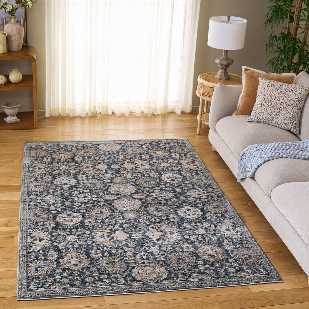 Safavieh Sutton Area Rug, Navy Brown, 5' x 8'