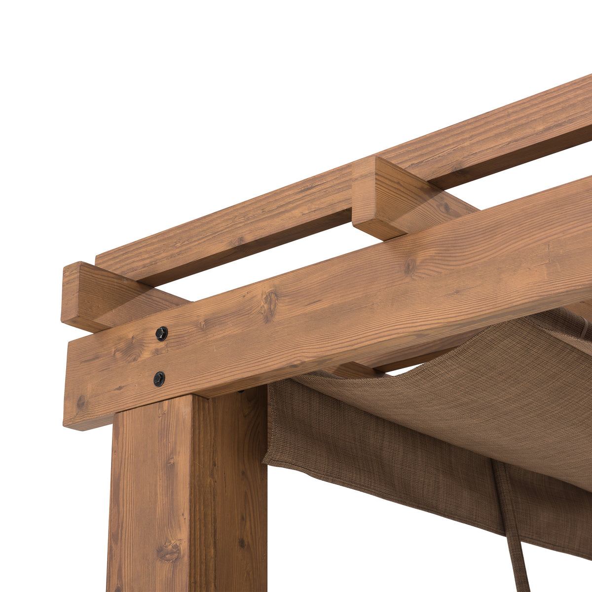 SummerCove 13 ft. x 11 ft. Woodlynne Steel Pergola