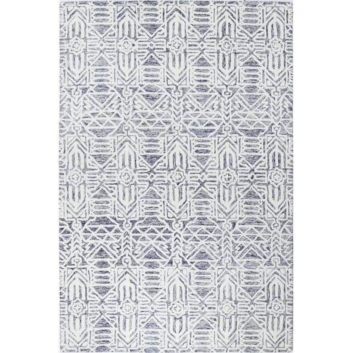Bashian Verona Noland 3'6" x 5'6" Area Rug in Ivory and Blue