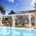 EROMMY 12'x24′ Outdoor Louvered Pergola Gazebos