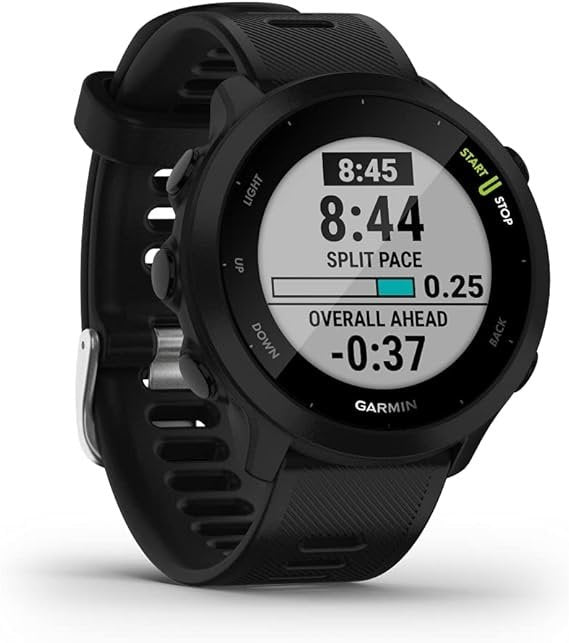 Garmin Forerunner 55, GPS Running Watch with Daily Suggested Workouts, Up to 2 Weeks of Battery Life, Black – 010-02562-00