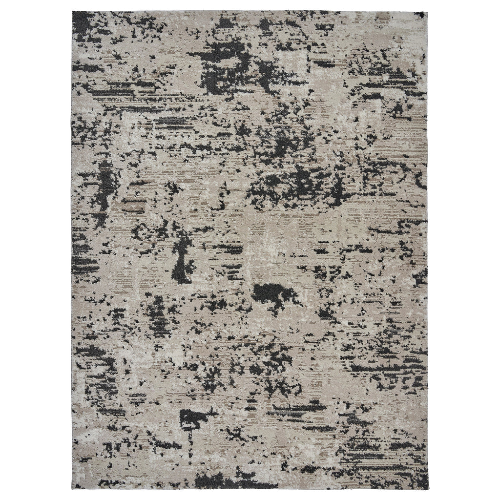 Solaris Area Rug, Argent Charcoal, 5'3" x 7'