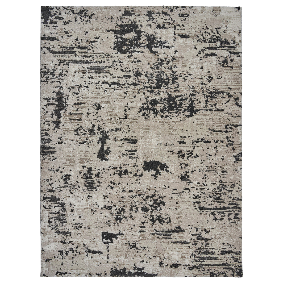 Solaris Area Rug, Argent Charcoal, 5'3" x 7'