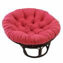Coussin de chaise Papasan Blazing Needles en sergé uni, 44 po x 6 po x 44 po, Berry Berry