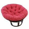 Coussin de chaise Papasan Blazing Needles en sergé uni, 44 po x 6 po x 44 po, Berry Berry