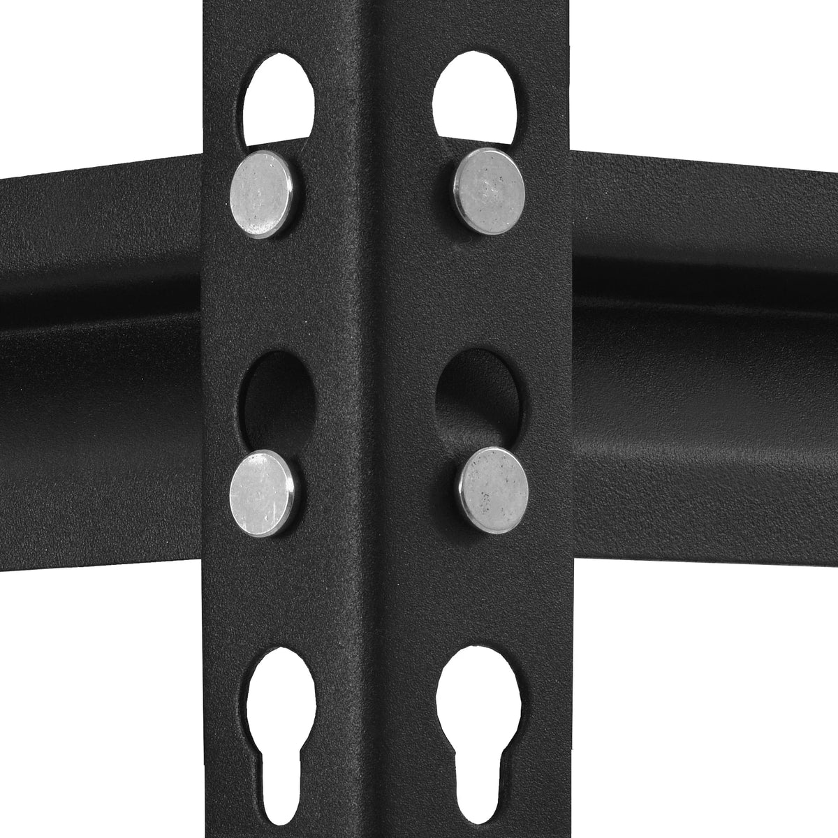 Muscle Rack 30"W x 12"D x 60"H 5-Tier Steel Shelving; 500 lb. Capacity per Shelf; Black