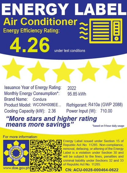 Climatiseur de fenêtre Inverter 0,75 ch