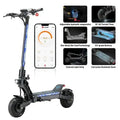 M YUME SCOOTER Hawk Dual Motor Electrics Scooters for Adults 2400W 43MPH 43Miles Long Rang E-Scooters