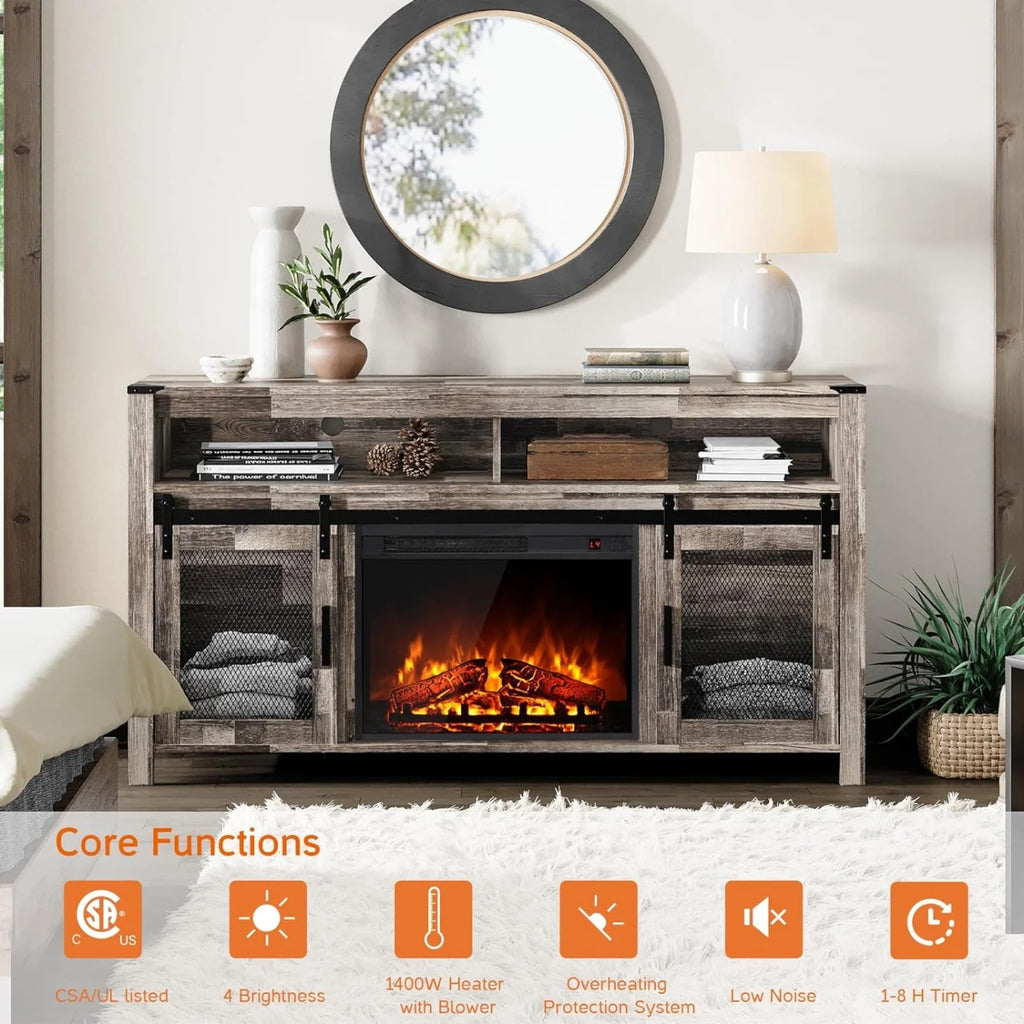 ARCTICSCORPION 24 x 18.1 5000 BTU Electric Indoor Fireplace