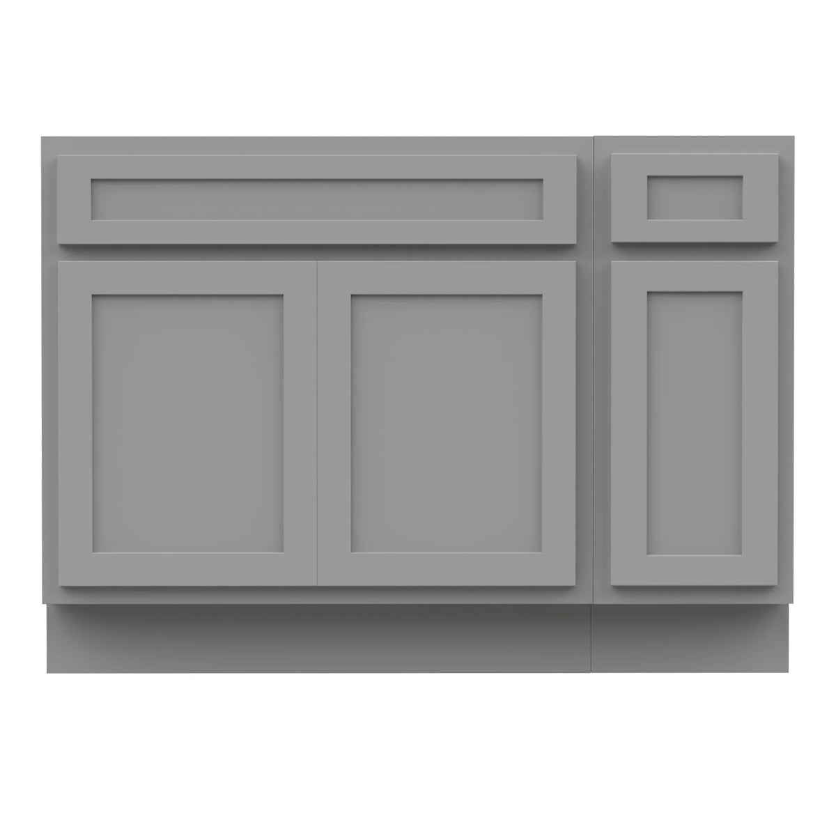 Meuble-lavabo de salle de bain 45 po l x 21 po P x 32,5 po H sans comptoir, brun