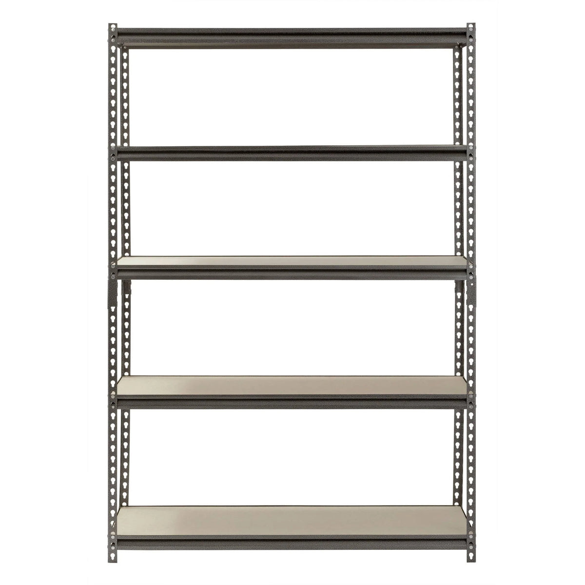 Muscle Rack 48"W x 18"D x 72"H 5-Shelf Steel Freestanding Shelves, Silver