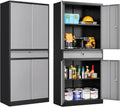 SISESOL Metal Storage Cabinet with Wheels,75 inch Tall Rolling Garage Storage Cabinet
