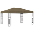vidaXL 118.1" x 157.5" Taupe Elegant Outdoor Canopy