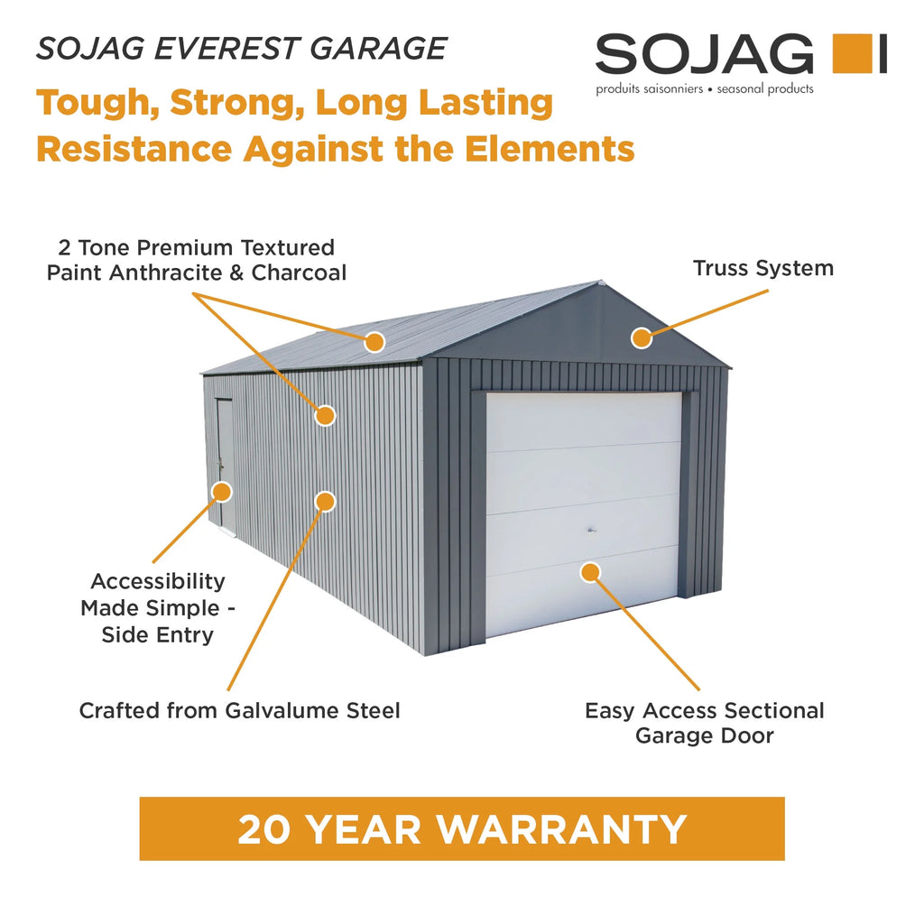 Garage Sojag Everest 12 pi x 25 pi