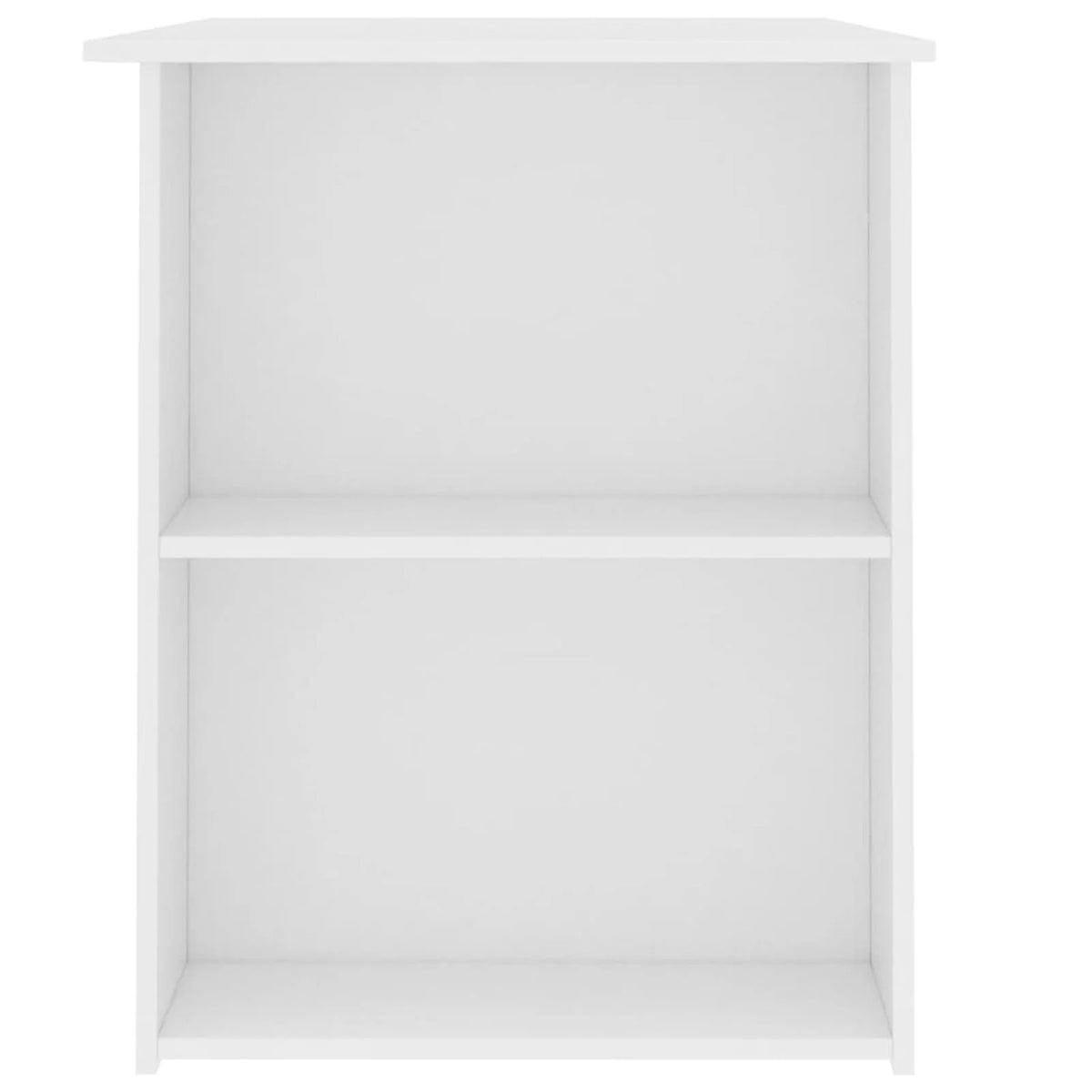 moobody Computer Desk with Storage Shelves Engineered Wood Writing Desk Gaming Table White Home Office Furniture 43.3 x 23.6 x 28.7 Inches (W x D x H)