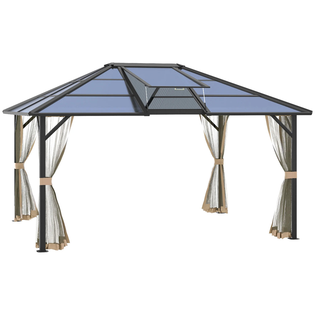 Outsunny 10' x 12' Hardtop Canopy Gazebo, Durability