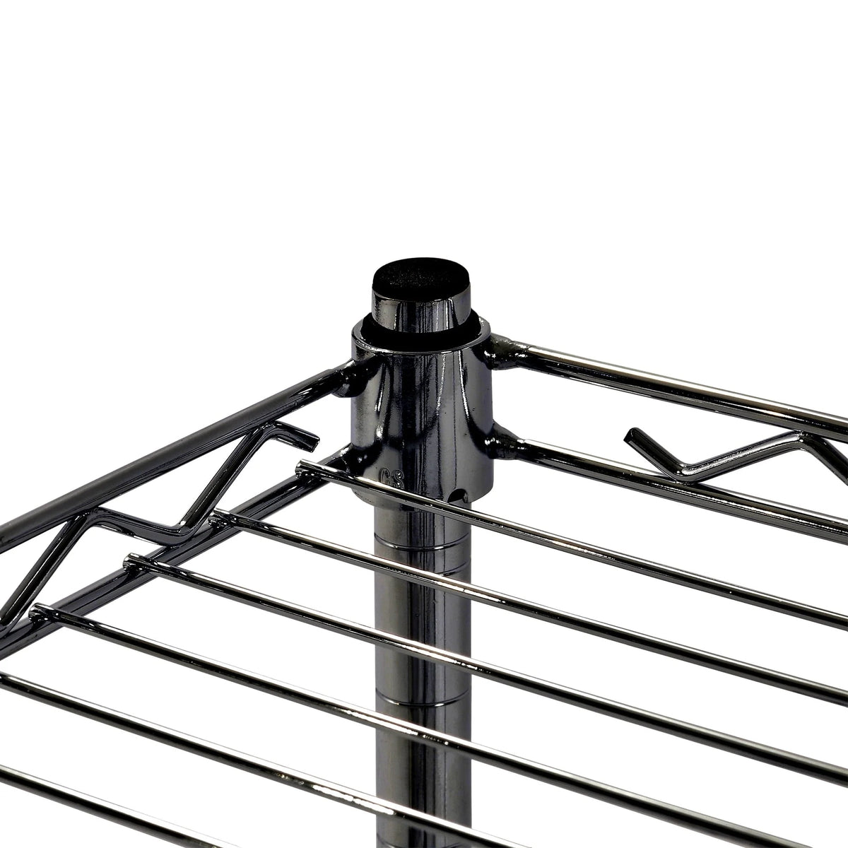 Juggernaut Storage Steel 3-Tier Storage Shelf Unit 18"H x 18"W x 10"D, 210lb Total Capacity, Black