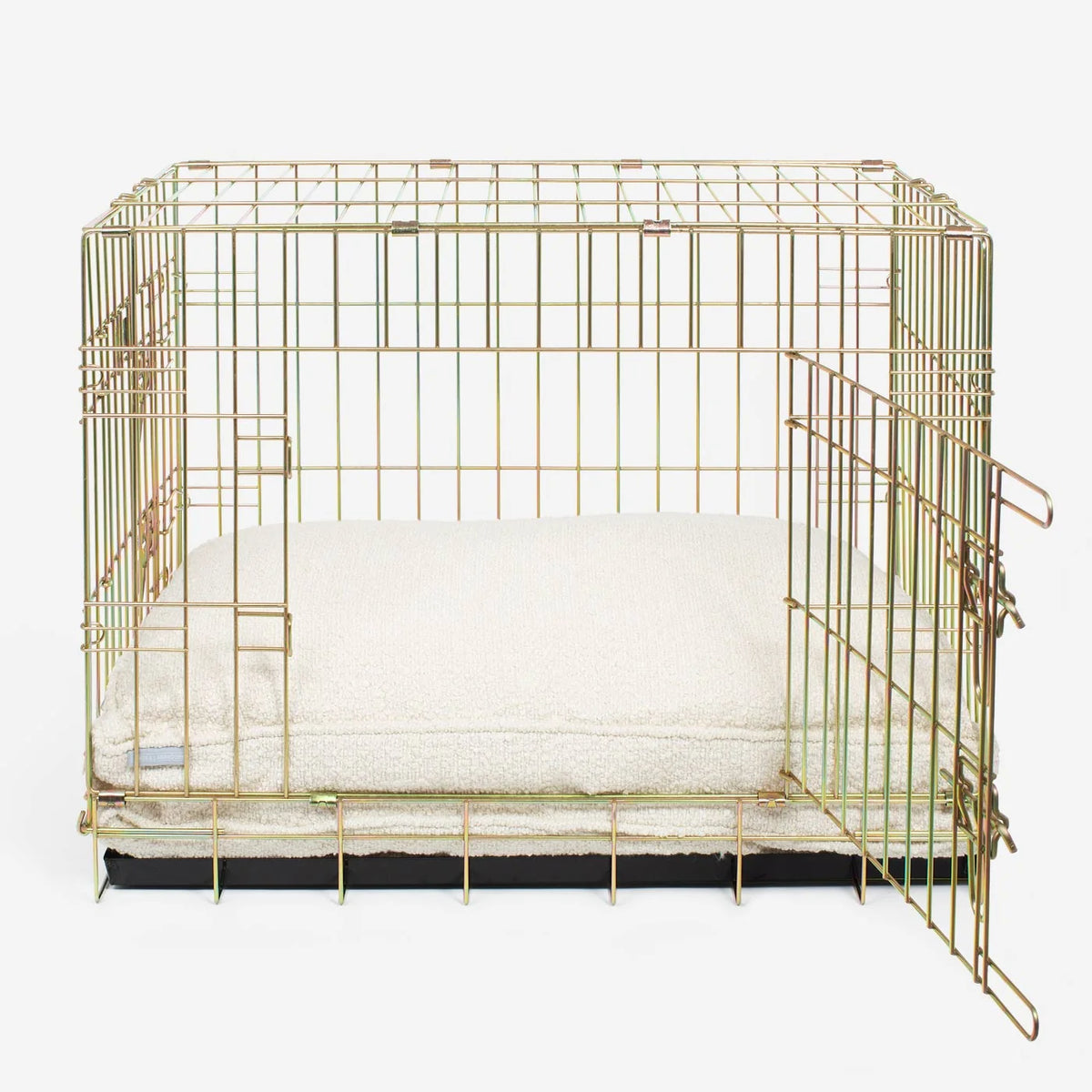 Coussin pour chien en bouclé ivoire