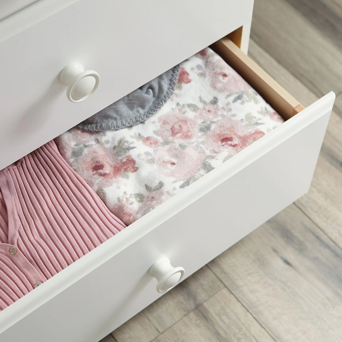Mainstays Storybook Soft White Dresser, 49.13" L x 16.22" W x 30.24" H