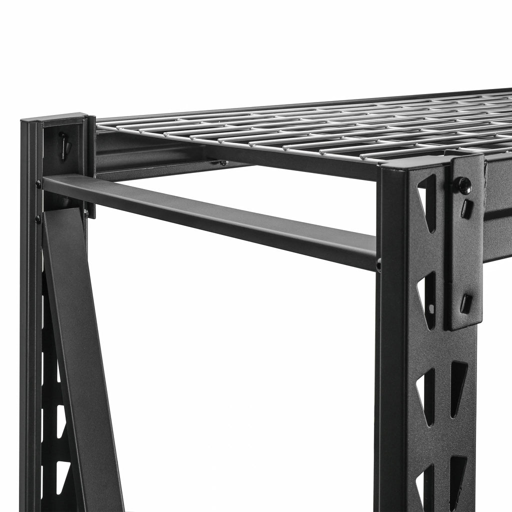 WORKPRO Steel 3-Tier Storage Shelf Unit 72-Inch-H x 77-Inch-W x 24-Inch-D, 6000lb Total Capacity, Black