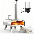 BIG HORN OUTDOORS 12" Multi-Fuel Pizza Oven, Portable Outdoor Pizza Oven, Wood Fired