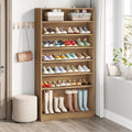 Tribesigns Shoe Cabinet, 9 Tiers 40-45 Pairs Heavy Duty Wood Freestanding Shoe Storage Cabinet