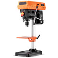 KFFKFF 8-inch Bench Drill Press,2.3A Motor,Adjustable Speeds (750/1140/1740/2340/3200 RPM),Tiltable Table 0-45" ,LED Lighting,Suitable for Wood and Metal