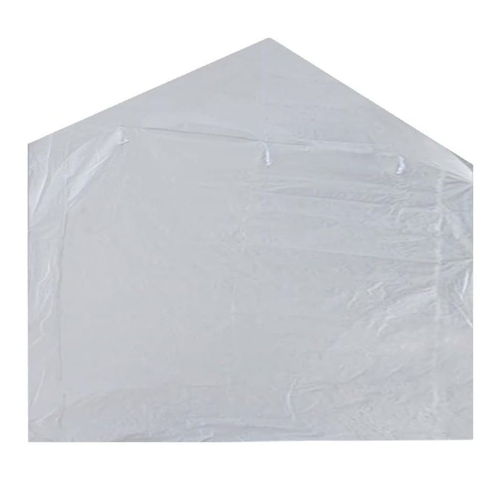 10' x 20' White Canopy Entrance Panel with Zippers (Front Panel)