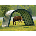 Abri de pâturage arrondi ShelterLogic, vert, 12 x 20 x 8 pi.