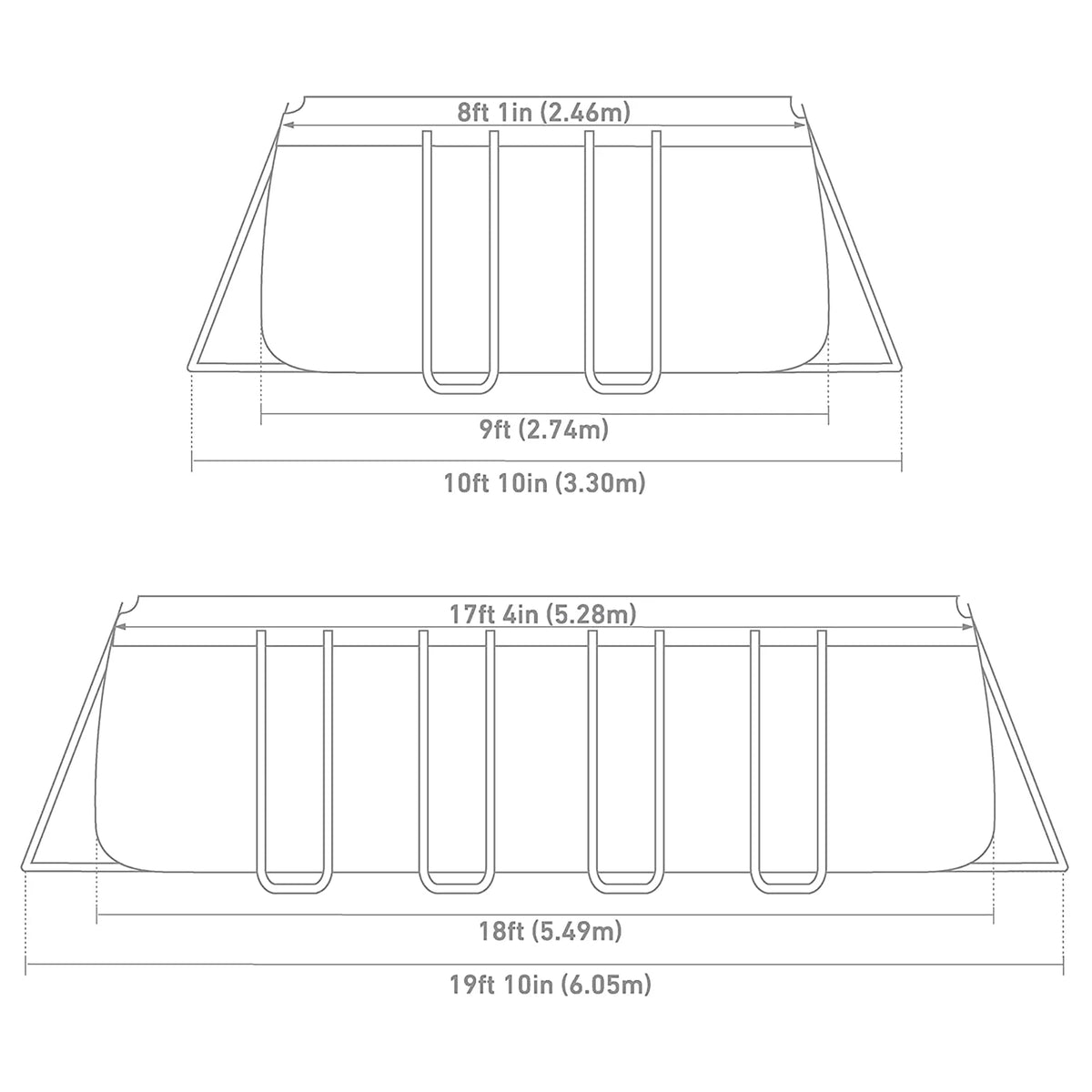 INTEX Ultra XTR 24' x 12' x 52" Above Ground Swimming Pool Set w/ Pump