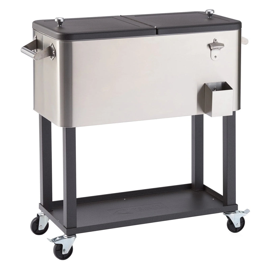 Trinity TXK-0804 100 qt. Stainless Steel Cooler - 36 x 38.25 x 20 in.