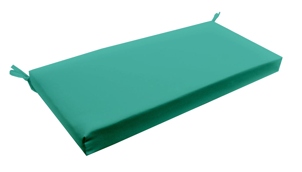 RSH Dcor Indoor Outdoor 2 Foam Cushion with Ties (38 x 18 x 2), Solid Hunter Green