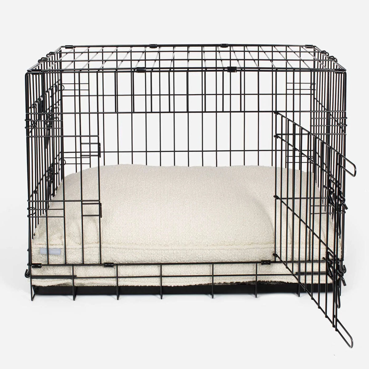 Coussin pour chien en bouclé ivoire