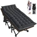 MOPHOTO Adults Folding Camping Cot, Oxford Folding Cot Portable Outdoor Military Sleeping Bed, Camping Cot with Mattress&Carry Bag, 75" x 28"x 14"