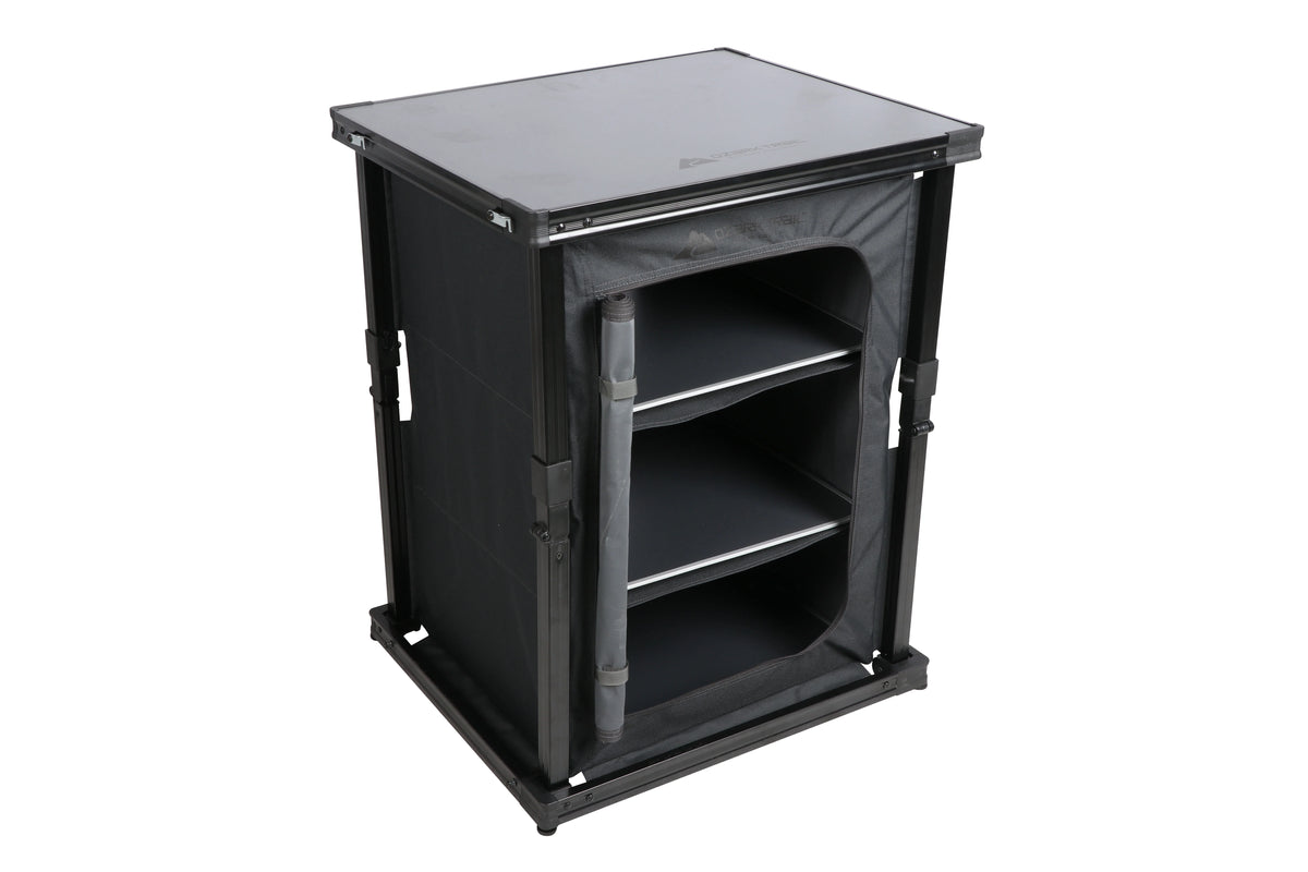 Ozark Trail Kitchen Organizer Hardtop Table, Gray, 23 x 20 x 31