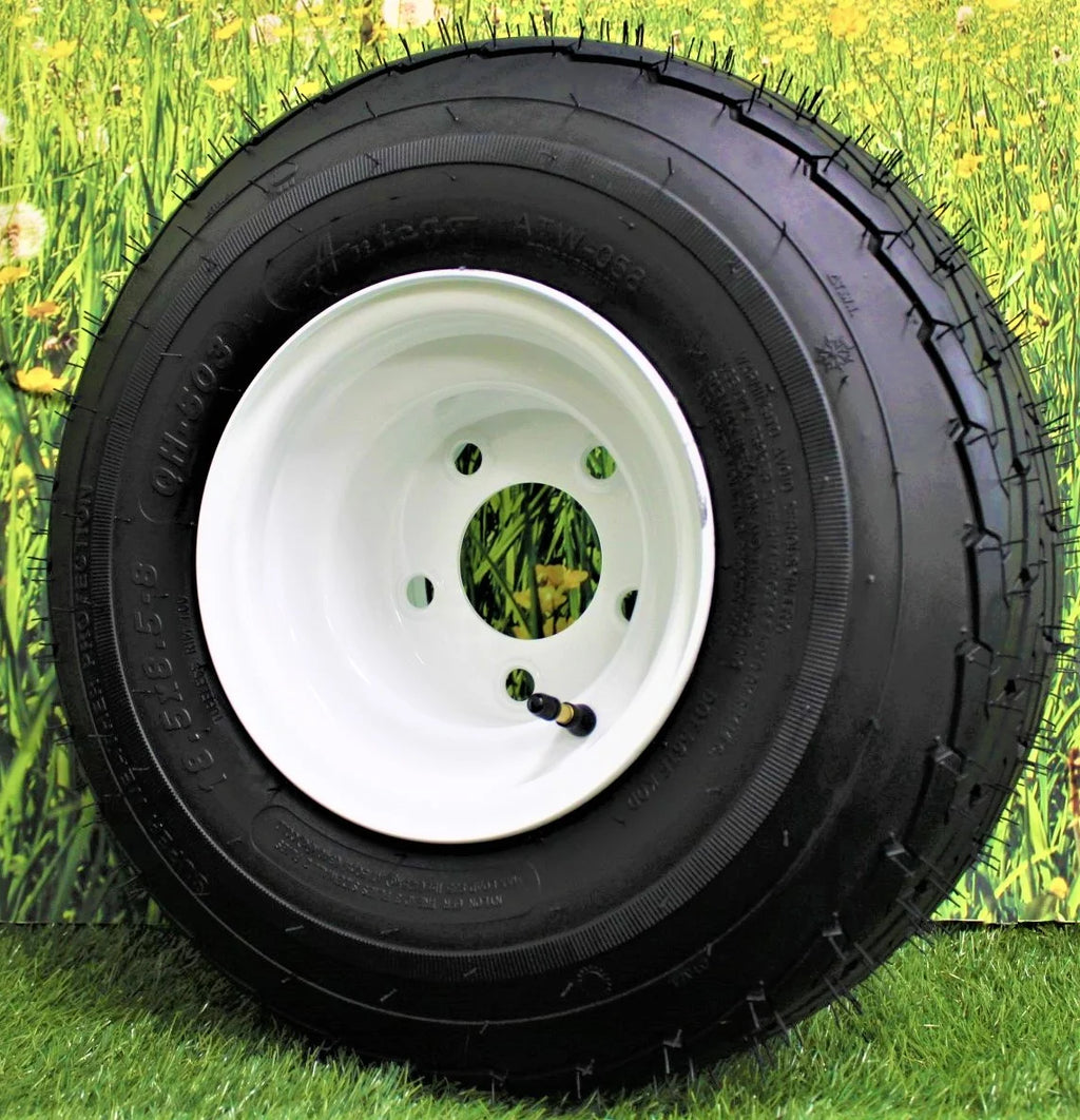 Antego 8" x 7" White Trailer Wheel & Tire