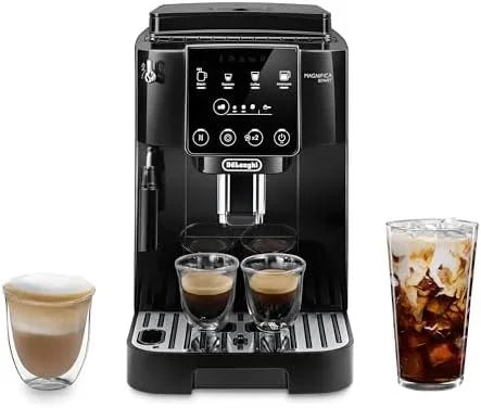 De'Longhi Magnifica Start Automatic Espresso Machine with Manual Milk Frother & Built in Grinder – 3 One-Touch Recipes, Easy-to-Clean, Home Barista Coffee Maker for Lattes, Cappuccino, Iced Coffees