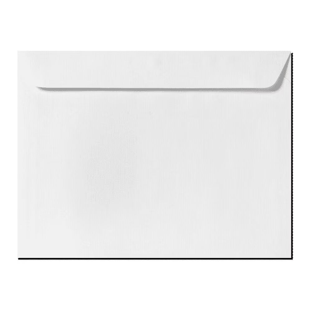 LUXPaper 9 x 12 Booklet Envelopes, White Linen, 500/Pack