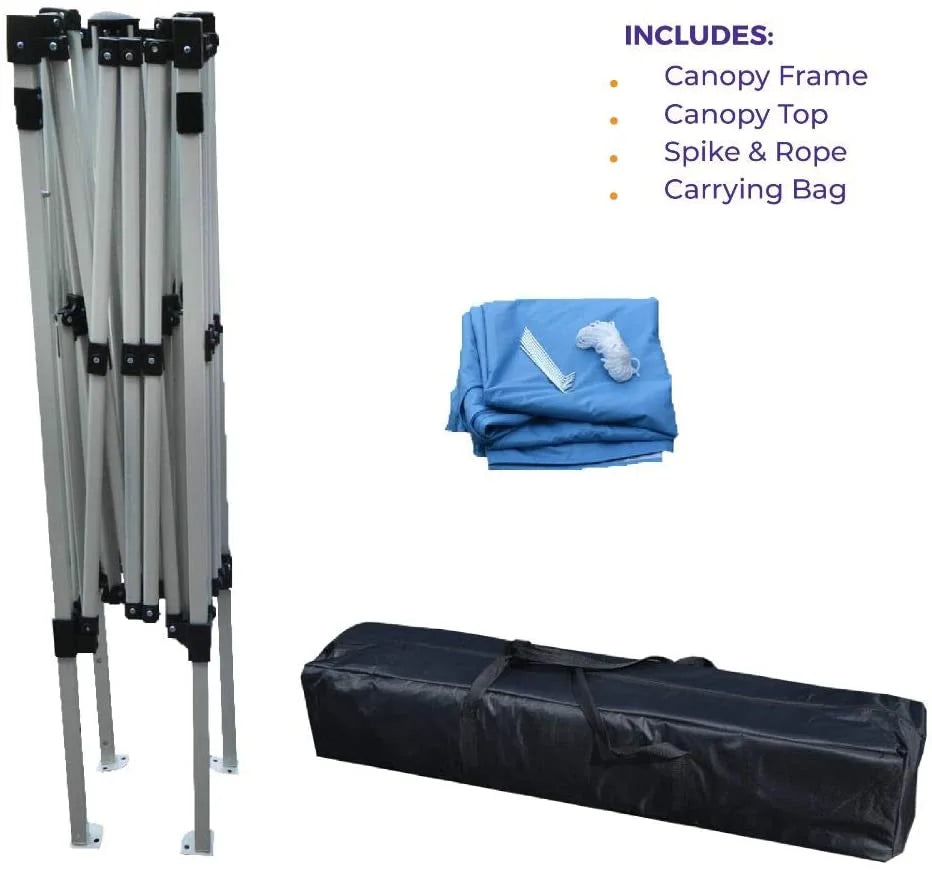 040000003 Slant Leg Canopy, 10' x 10', Blue-No Sidewall
